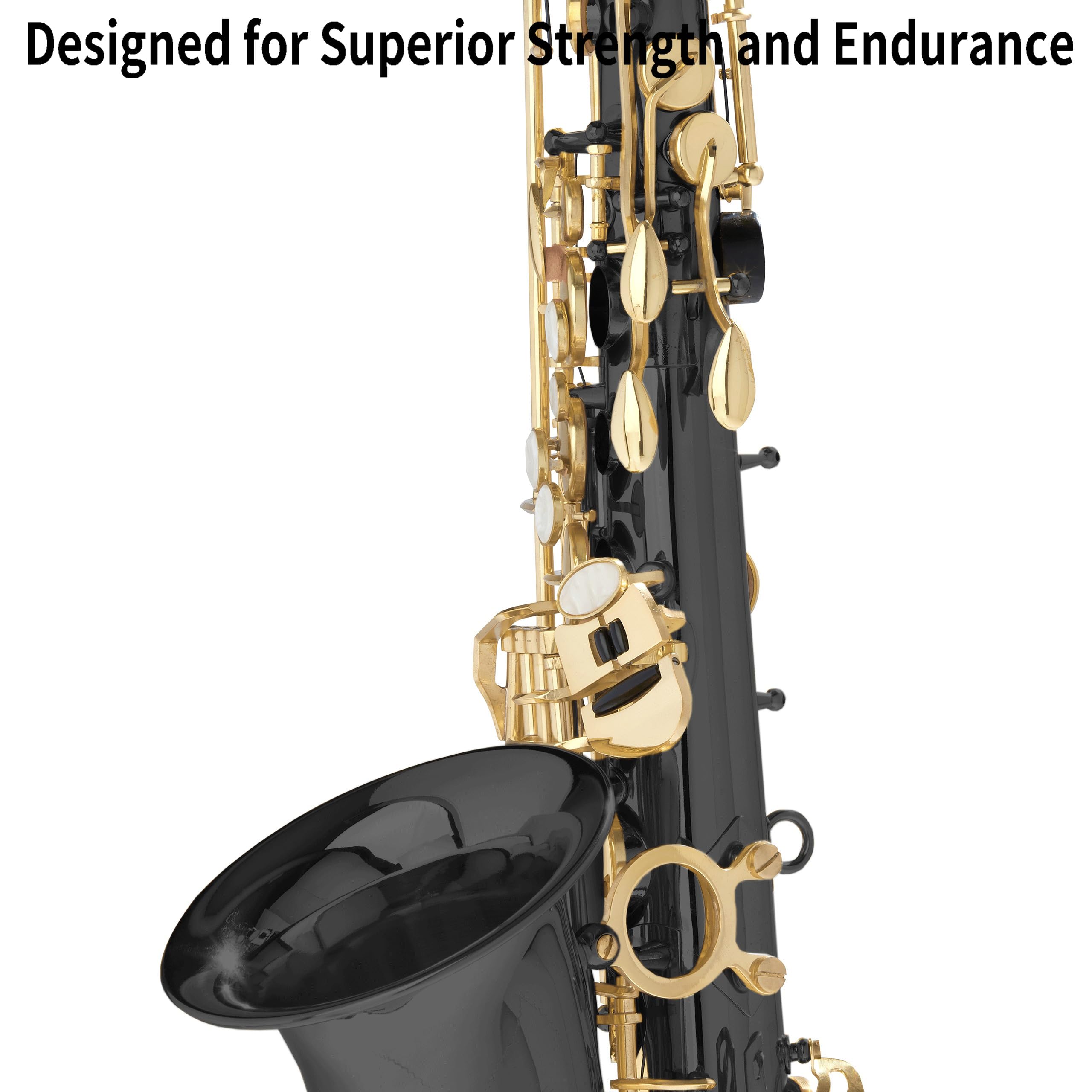 Mendini by Cecilio Eb Alto Sax w/Tuner, Case, Mouthpiece, 10 Reeds